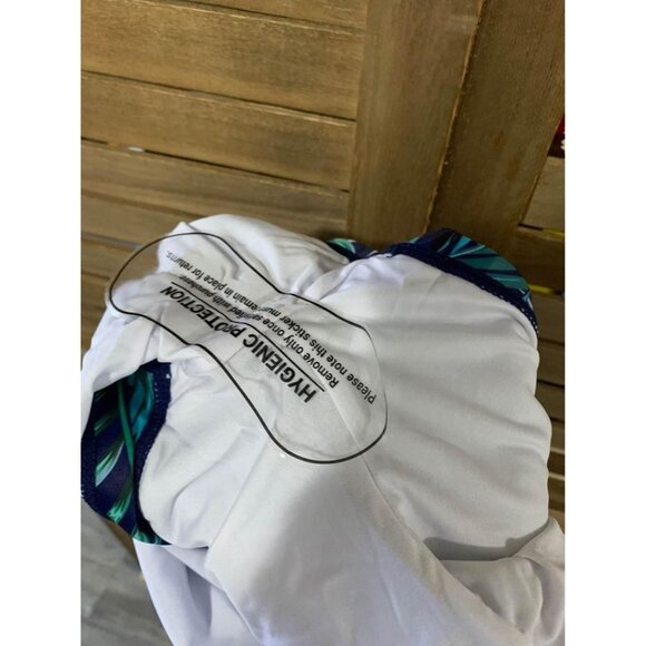 NEW Tropical Print Womens Swimsuit Bottom Boy Shorts Size XS Blue - Picture 4 of 4